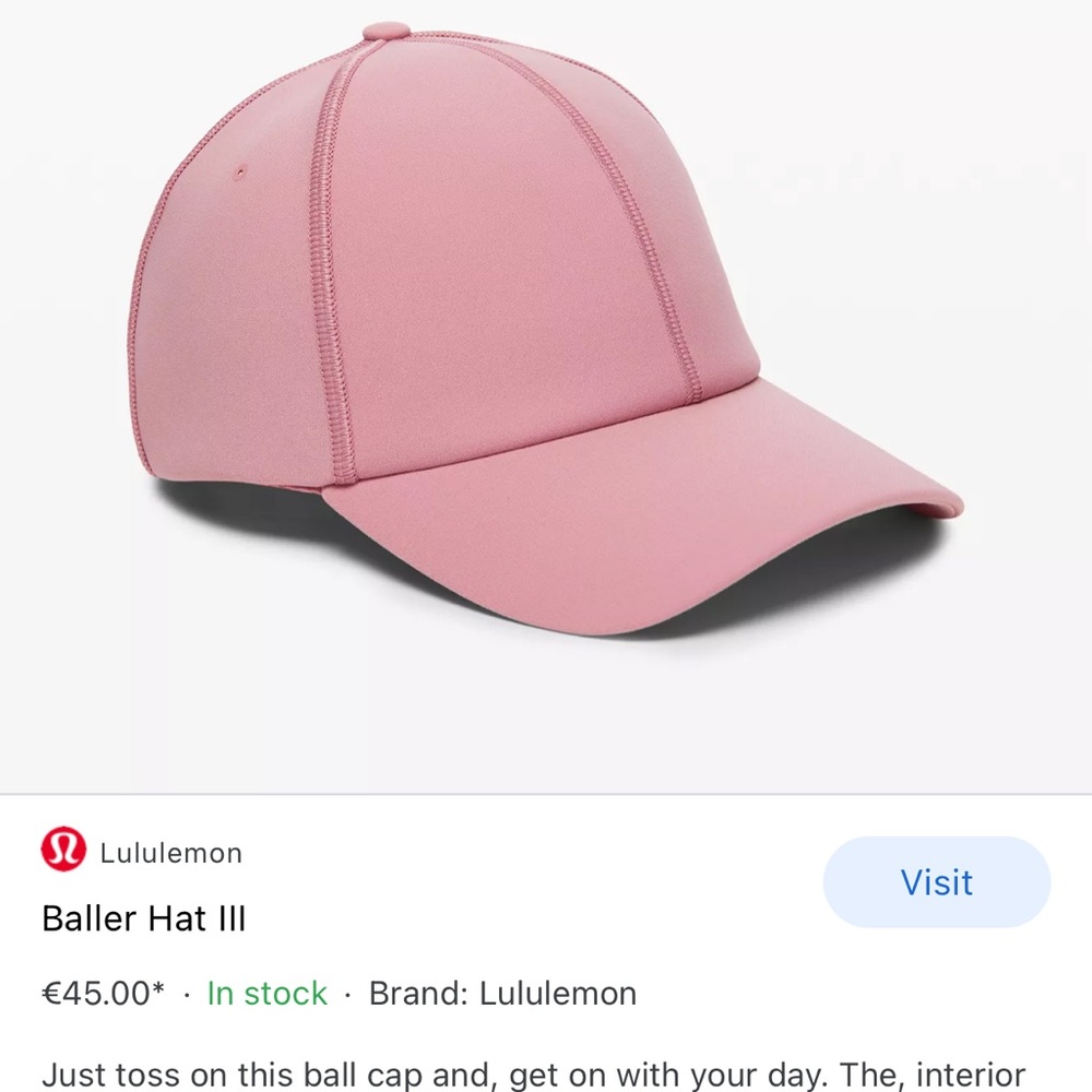 lululemon Baller Hat lll. *pink taupe